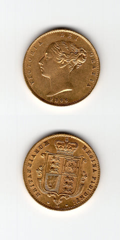 1866 Half Sovereign EF