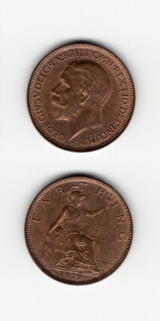 1929 Farthing UNC/BU