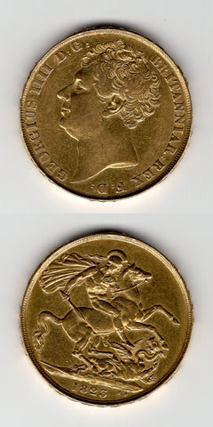 1823 George 1V Gold Two Pounds GVF