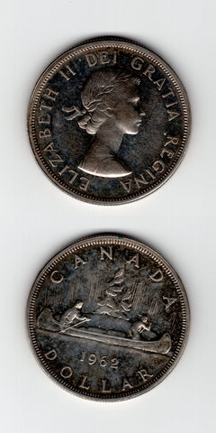 1962 Silver Canoe Dollar UNC