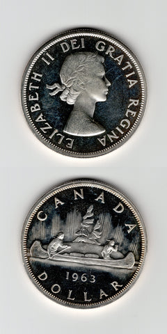 1963 Silver Canoe Dollar UNC