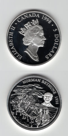 1998 Canada Silver Proof 5 Dollars FDC