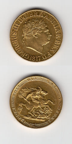 1817 George 111 Sovereign AEF