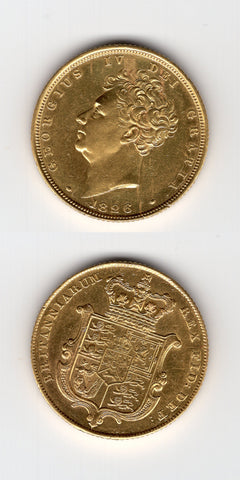 1826 Geroge 1V Sovereign AEF/GEF