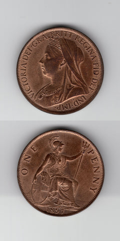 1897 Penny UNC/BU