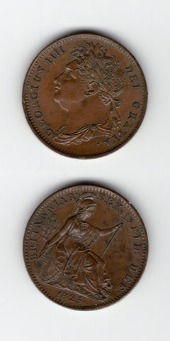 1825 Farthing UNC