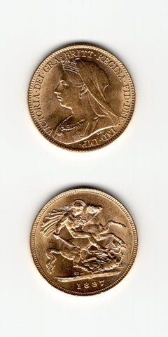 1897 Half Sovereign AUNC