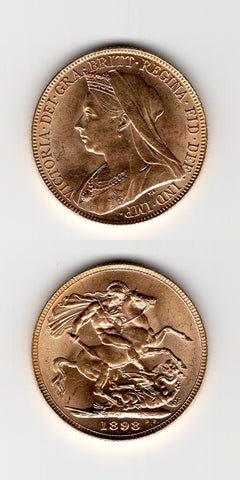 1898 Sovereign AUNC