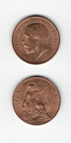 1918 Farthing UNC/BU