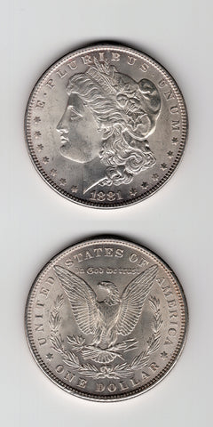 1881 Silver Dollar UNC/BU