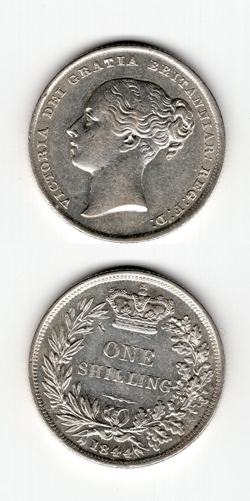 1844 Shilling AUNC