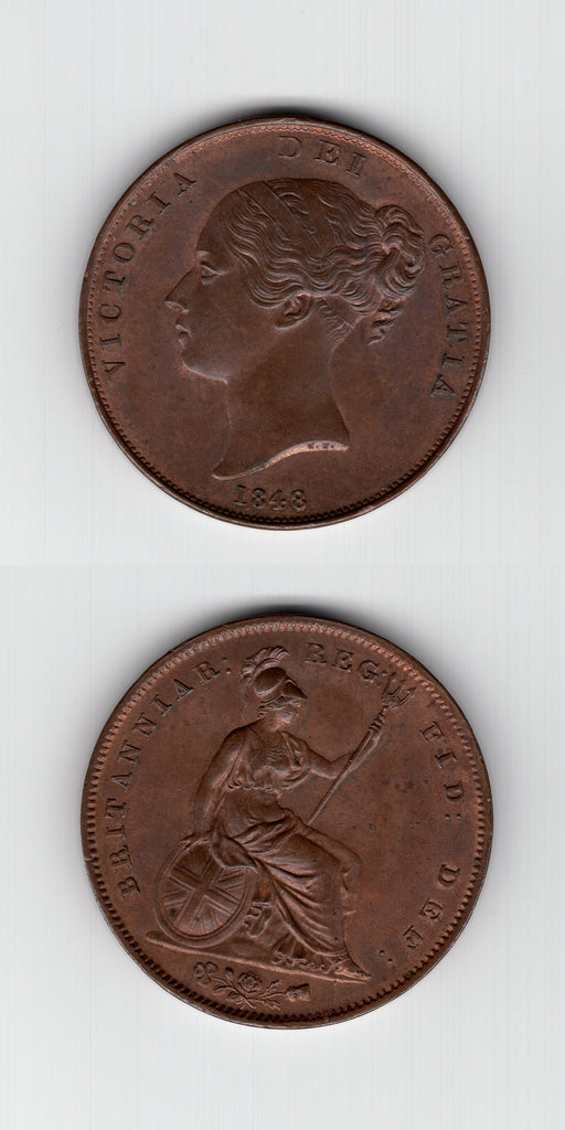 1848/7 Penny AUNC