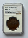 1849 Penny UNC