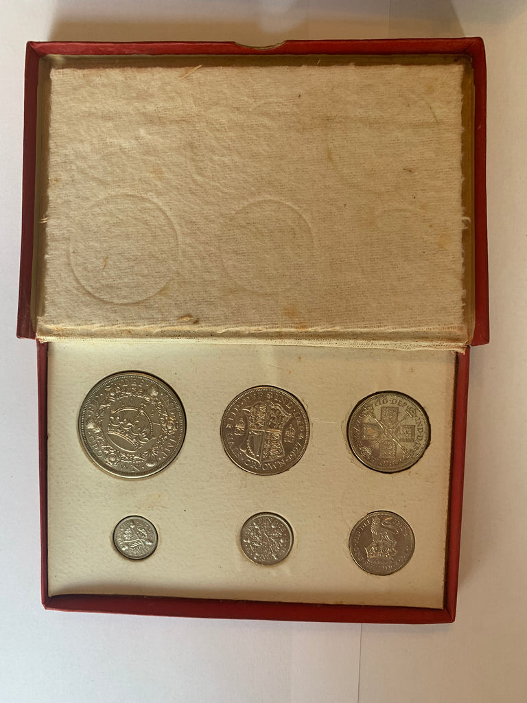 1927 GB Silver Proof Set Crown down. UNC