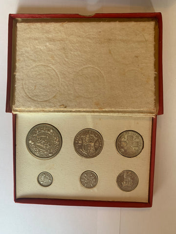 1927 GB Silver Proof Set Crown down. UNC