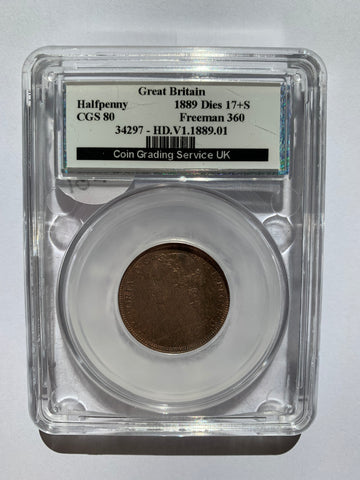 1889 Halfpenny UNC