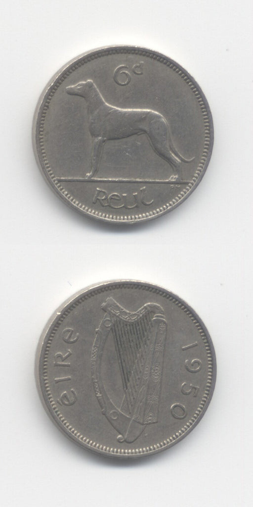 1950 Sixpence GVF