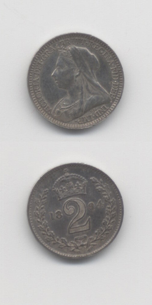 1894 Maundy Twopence UNC