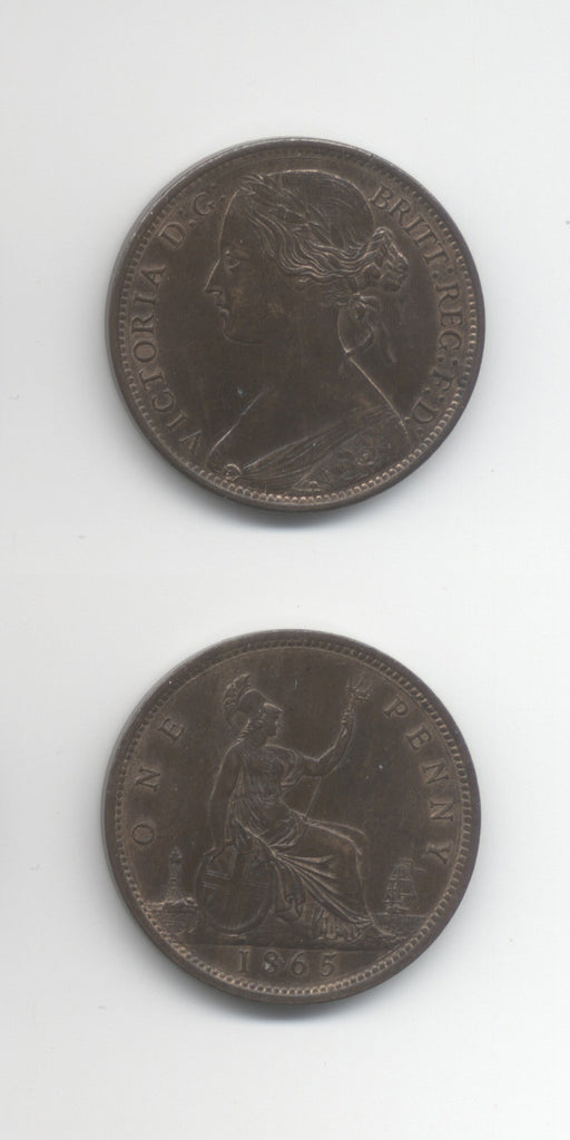 1865 Penny AUNC
