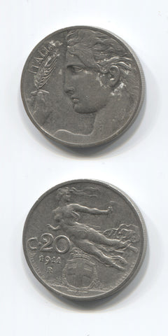 1911 R Italy 20 Centesimi GEF