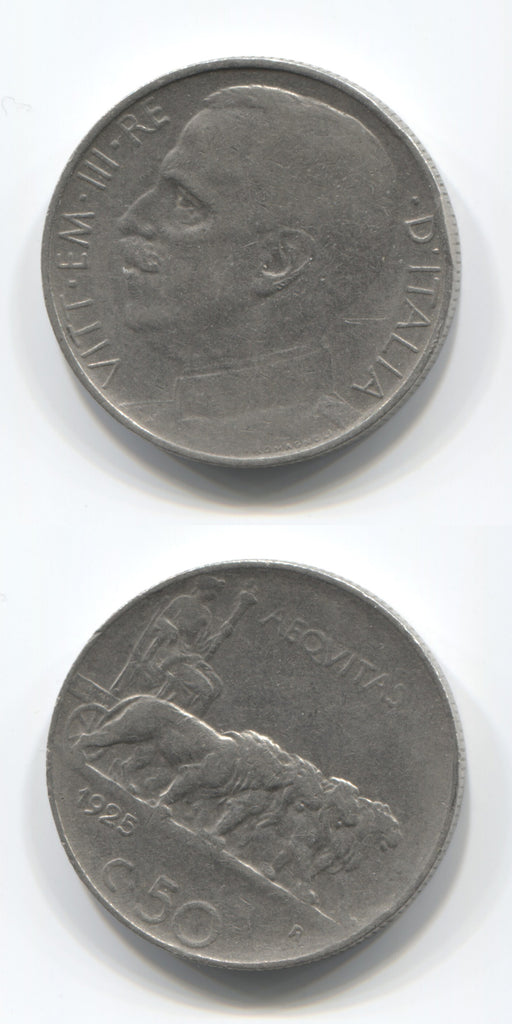 1925 R Italy 50 Centesimi GEF