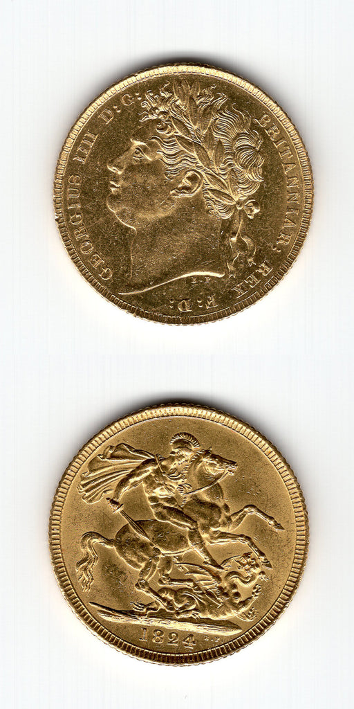 1824 George 4 Sovereign  GEF