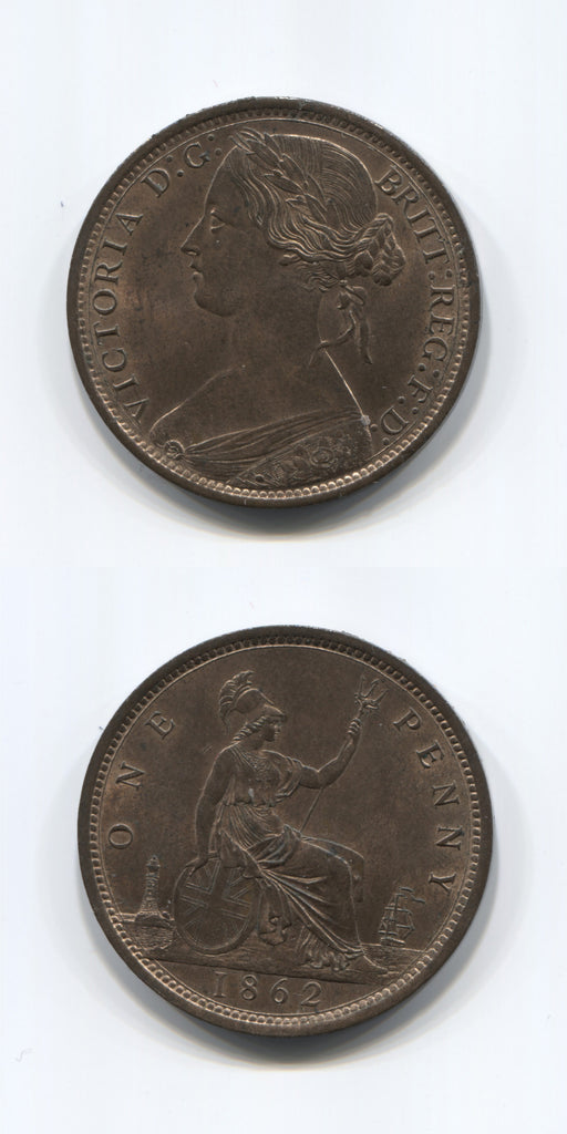 1862 Penny AUNC