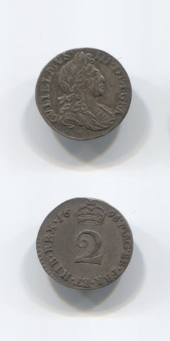 1698 William 3 Twopence AEF