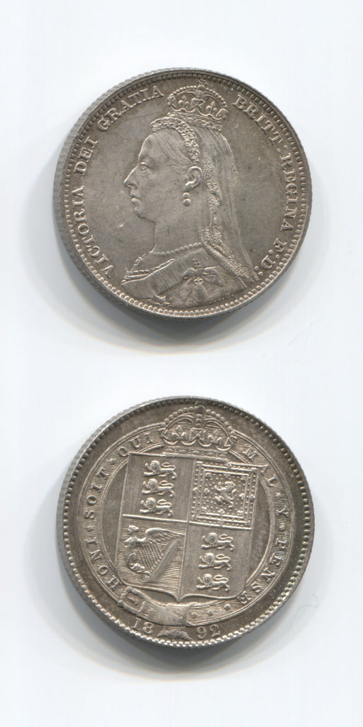1892 Shilling UNC