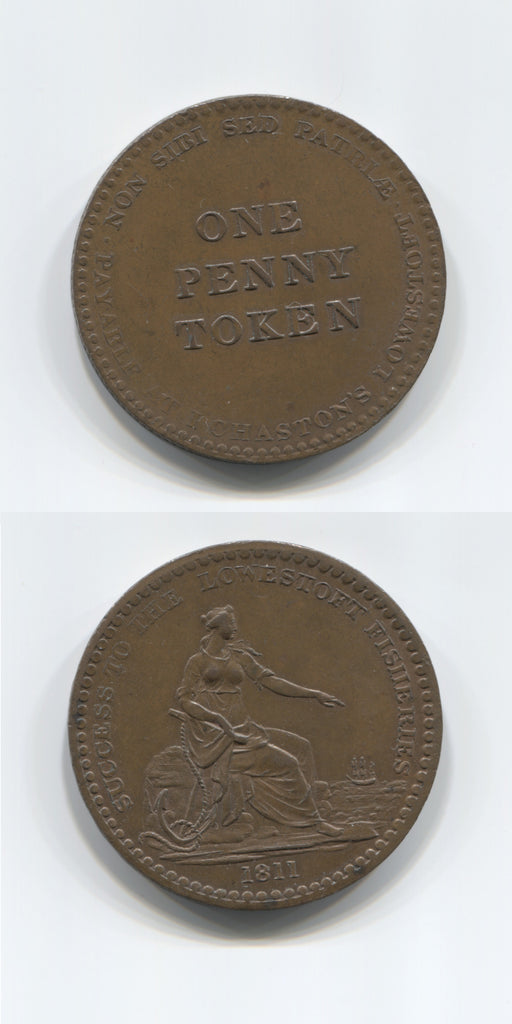 1811 Suffolk Lowestoft Penny UNC