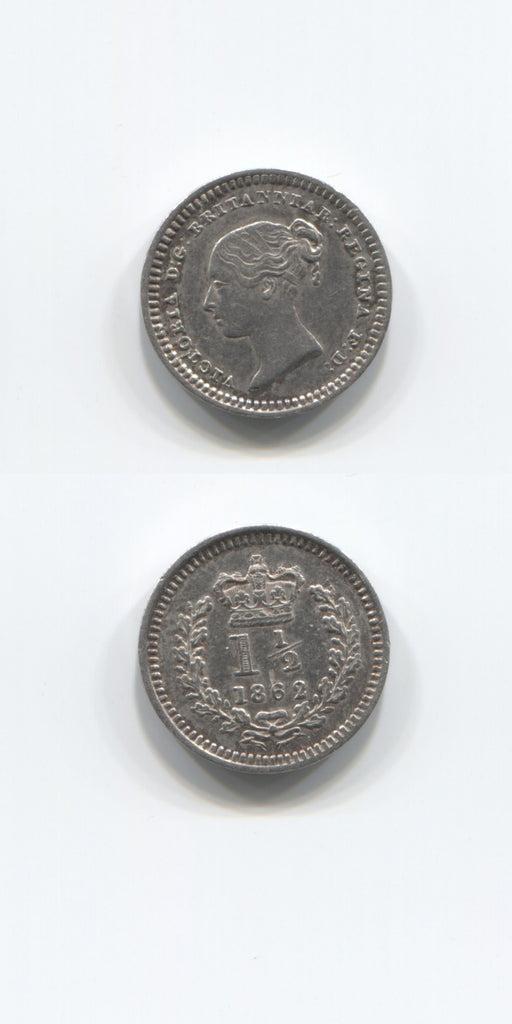 1862 Silver 1 1/2 d AEF