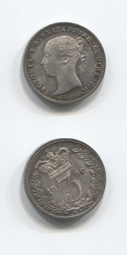 1860 Threepence  UNC