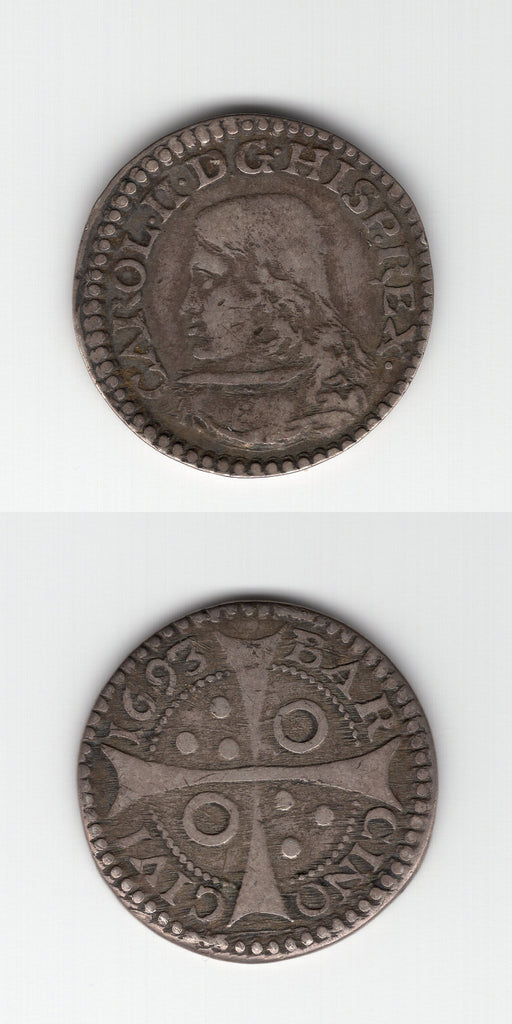 1693 Spain Silver Croat/Real VF