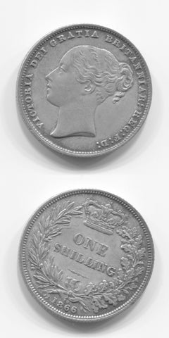 1866 Die 19 Shilling EF