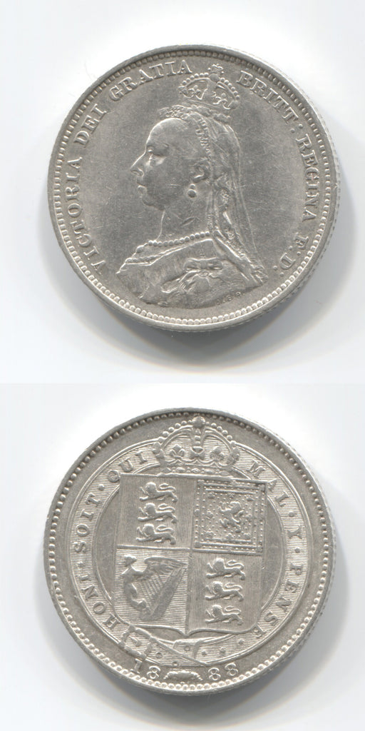 1888/7 Shilling. AVF