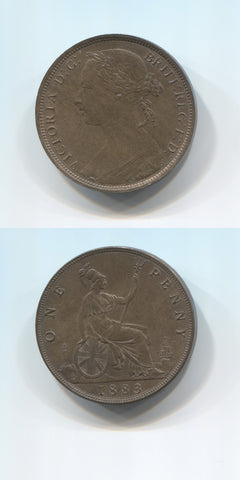 1883 Penny AUNC