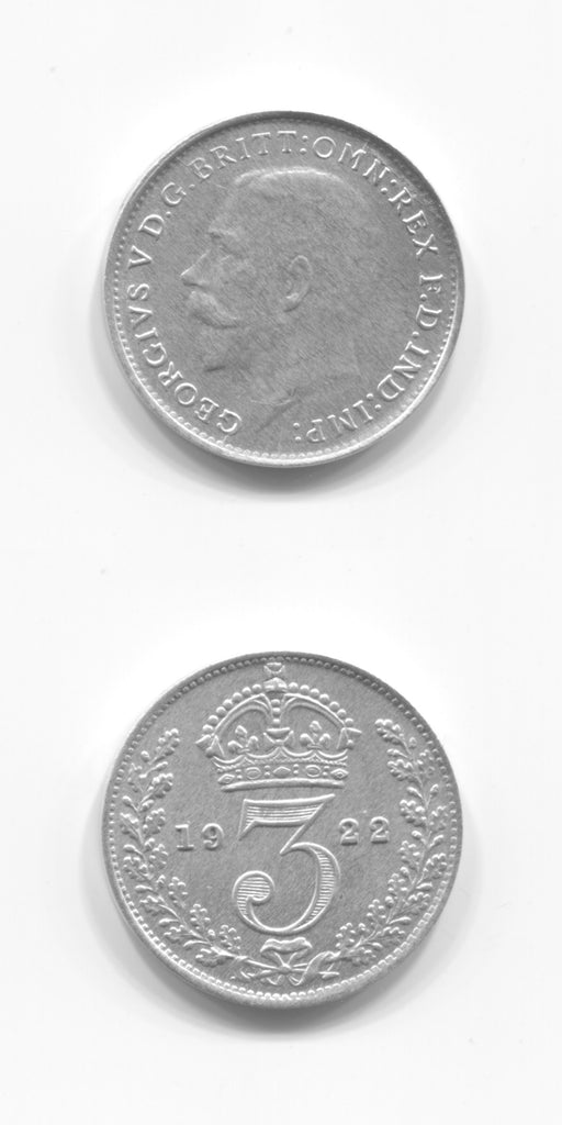 1922 Silver Threepence GEF