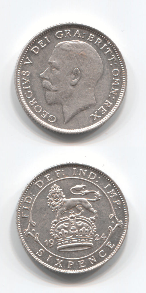 1924 SIxpence AUNC/ABU