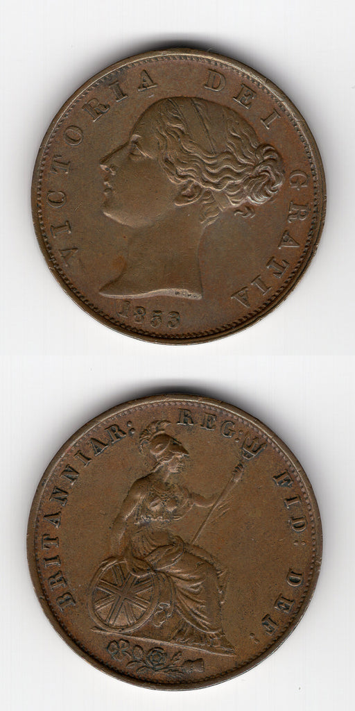 1853 Halfpenny AEF