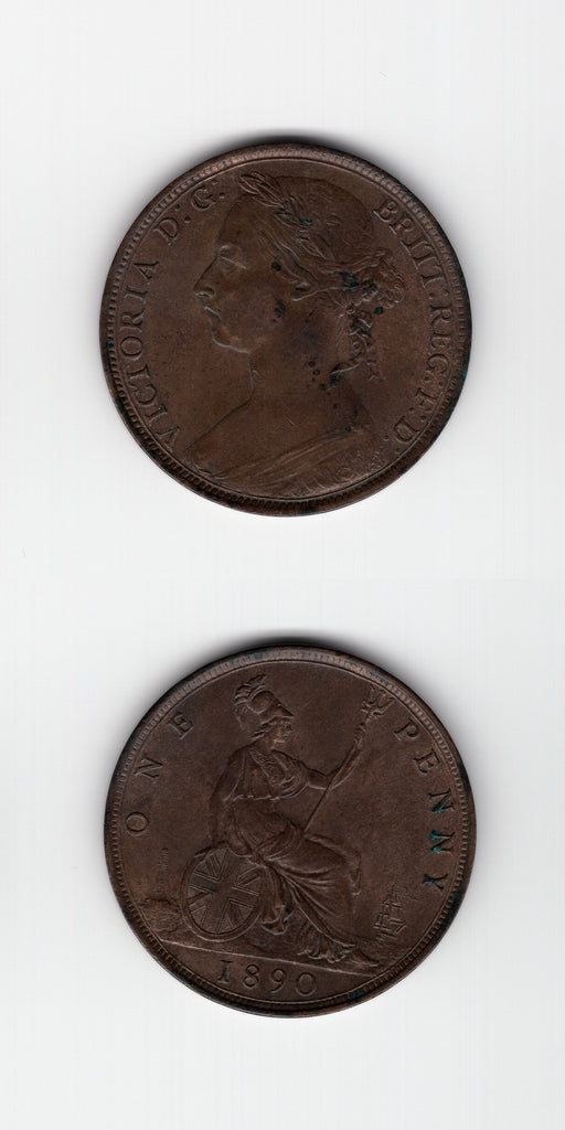 1890 Penny EF/GEF