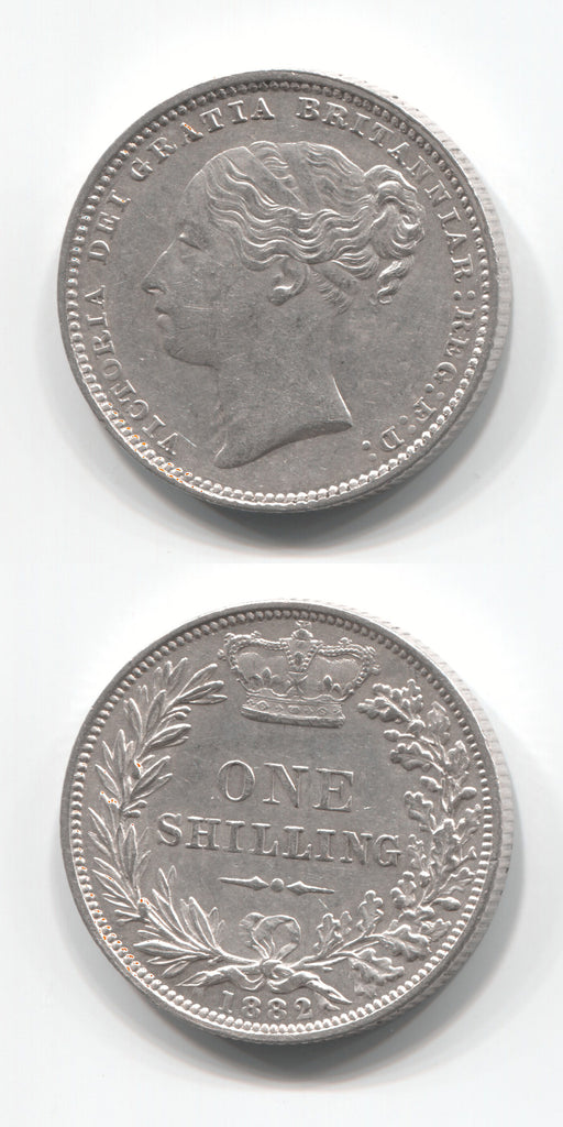 1882 Shilling EF/GEF