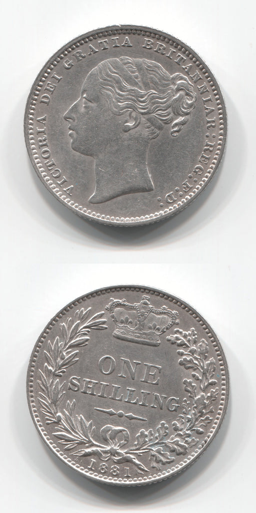 1881 Shilling AUNC