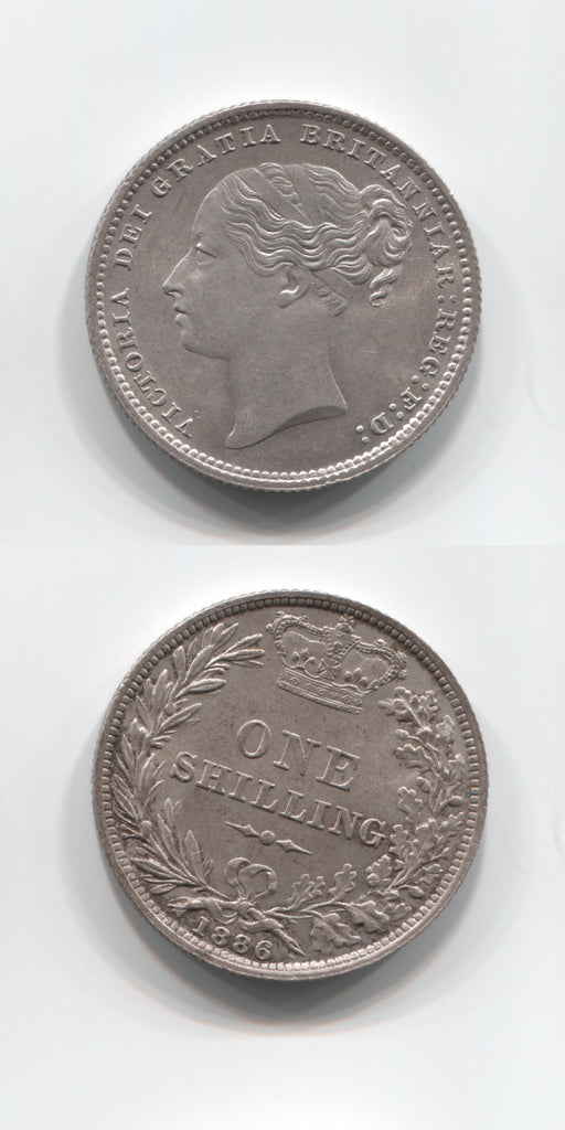 1886 Shilling UNC
