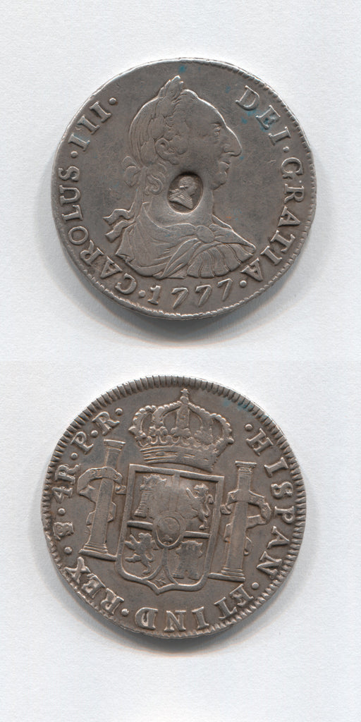 1797/99 Bank of England Oval C/M Silver Half Dollar VF