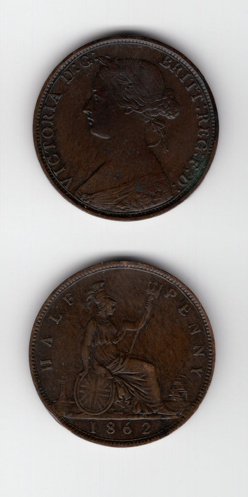 1862 Halfpenny GVF