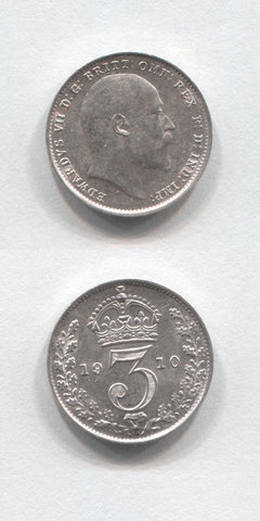 1910 Silver Threepence AUNC