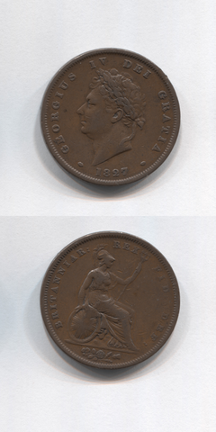 1827 George 1V Penny AVF