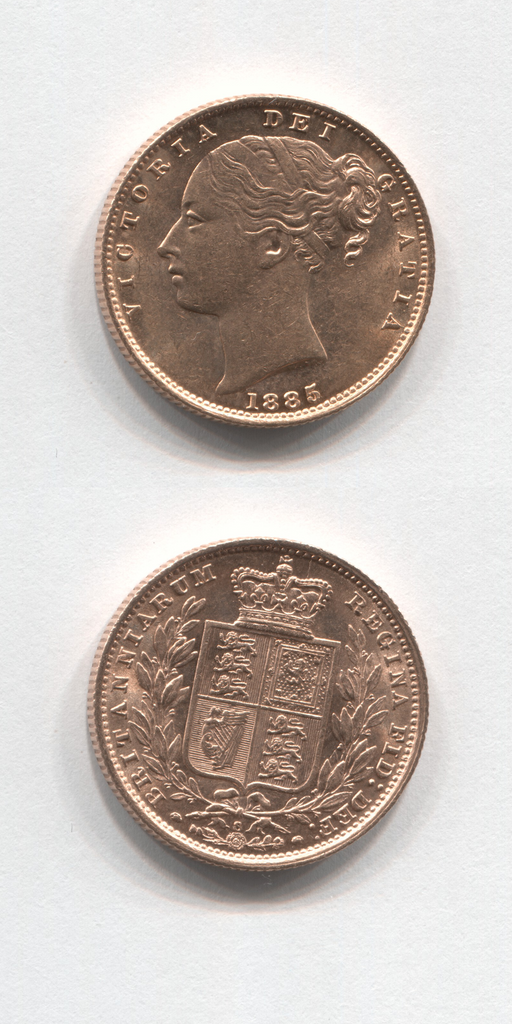 1885 S Shield Sovereign GEF/UNC