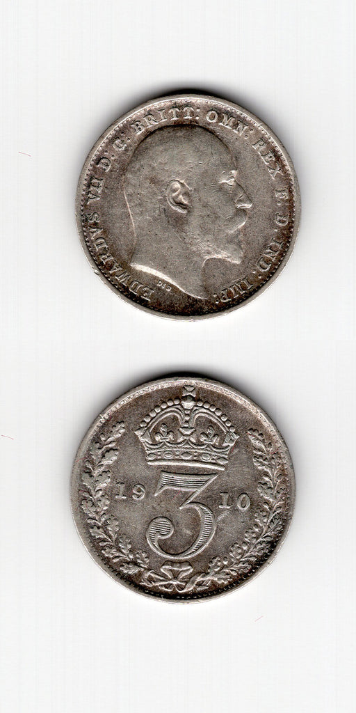 1910 Silver Threepence GVF
