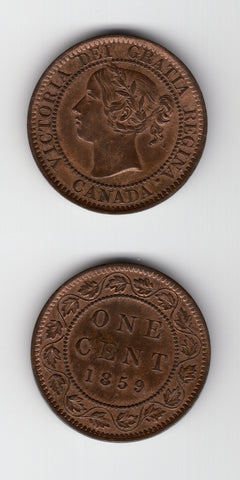1859 Canada Cent UNC